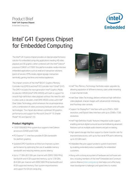 Drivers for INTEL® G41 EXPRESS CHIPSET .